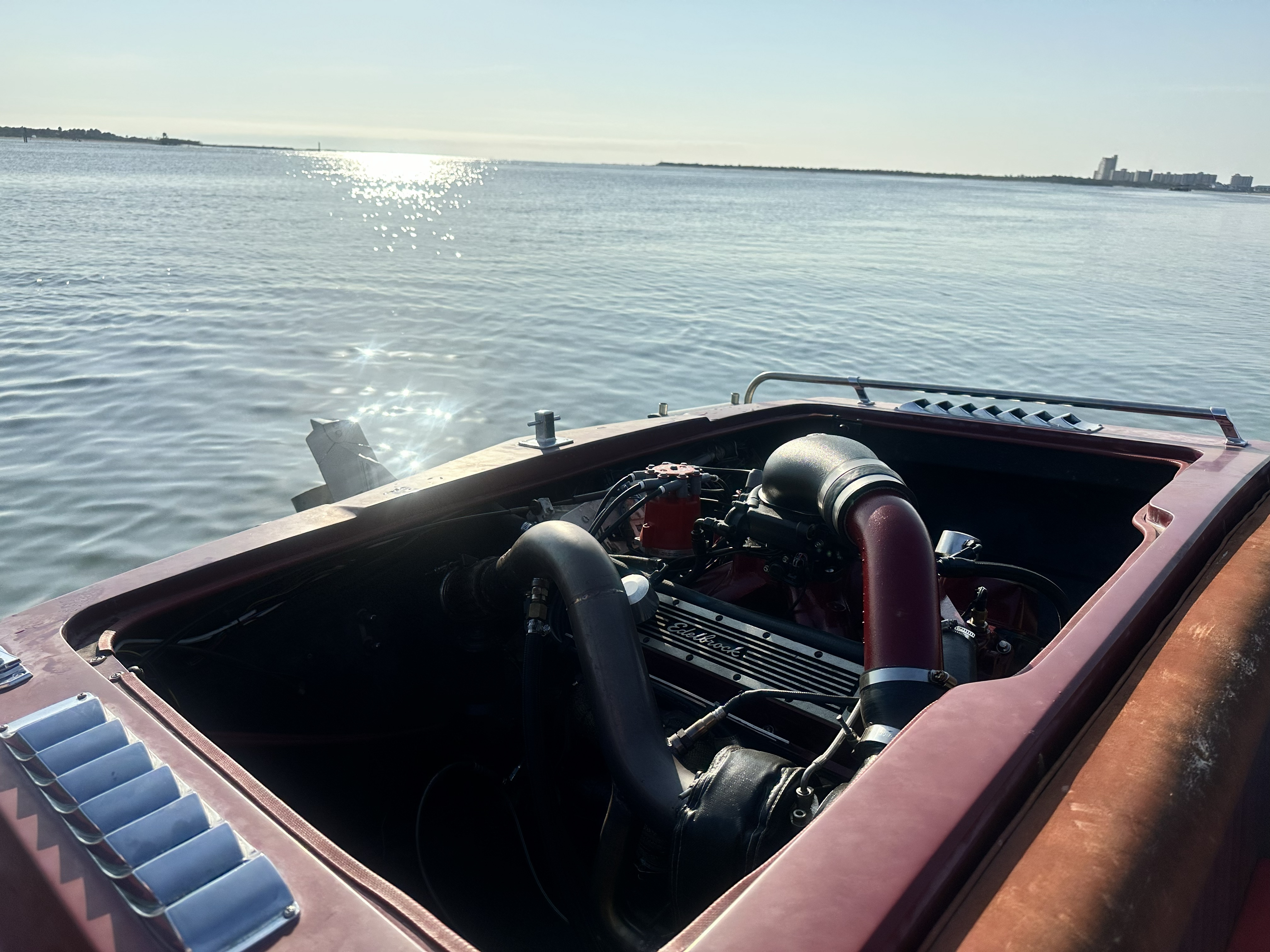 Boosted 327 boat